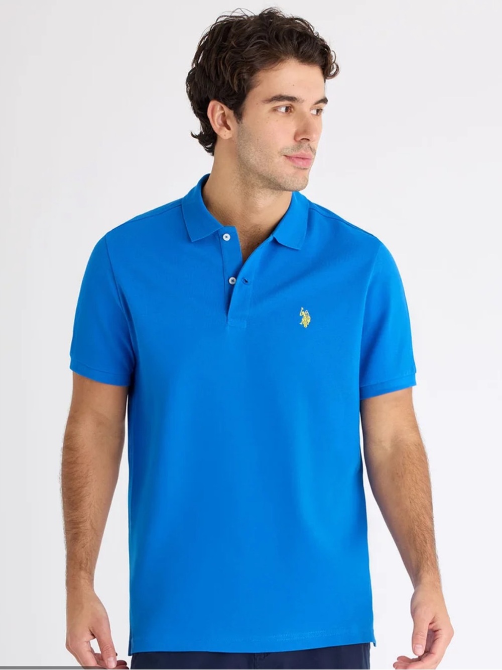 U.S. Polo Assn. Men’s Bright Blue Small Logo Polo